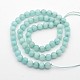 Brins de perles de jade naturelles rondes à facettes teintées G-E302-095-8mm-1-2
