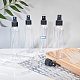 BENECREAT 8 Pack 200ml Clear Fine Mist Spray Bottles with Black Atomiser Sprays Empty Plastic Travel Bottle Set with 10pcs 3ml Droppers TOOL-BC0008-66-7