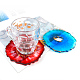 Ensembles de moules de tapis de tasse en silicone bricolage DIY-X0293-84-D-4