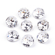 Cabochons de strass pointu dos et dos plaqué en verre&nbsp;RGLA-J012-10mm-001-1