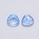 Transparent Spray Painted Glass Charms GLAA-R111-01-B09-2