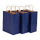 BENECREAT 30 PCS Kraft DarkBlue Paper Gift Bags Carrier Bags with Twisted Handles for Arts & Crafts Projects CARB-BC0001-09-2