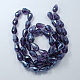 Electroplate Glass Beads Strands EGLA-R008-11x8mm-15-2