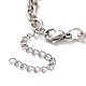304 bracelet chaîne forçat en acier inoxydable pour homme femme BJEW-E031-01P-01-3