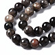 Natural Black Sunstone Beads Strands G-N328-48B-01-3