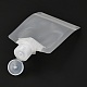 ペットのプラスチック製トラベルバッグ  マットスタイルの空の詰め替え可能なバッグ  キャップ付きの長方形  化粧品用  透明  13.4cm  容量：50ml（1.69液量オンス） ABAG-I006-02B-2