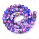 Natural Fire Crackle Agate Beads Strands G-S346-8mm-11-2