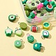 28Pcs 12 Style Handmade Polymer Clay Star Charms CLAY-FS0001-25-5