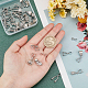 SUNNYCLUE 1 Box 9 Styles pinch bails Brass Pendant Clasps Pinch Clasp Jewelry Connector Charm Findings for DIY Earring Bracelet Necklace Jewelry Making Supplies Craft KK-SC0002-57-3