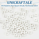 UNICRAFTALE 100Pcs 304 Stainless Steel Flat Round Spacer Beads Metal Silver Stopper Loose Bead Small Round Flat Round Seamed Beads for DIY Bracelet Necklace Jewelry Making 4mm Diameter STAS-UN0051-49-5