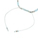 Bracelets de perles de nylon tressés réglables BJEW-JB05593-01-3