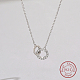925 стерлингового серебра микро Pave ожерелья из циркония кулон LW6618-2-1