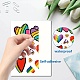 8 Sheets 8 Styles PVC Waterproof Wall Stickers DIY-WH0345-115-3