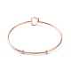 201 Stainless Steel Hollow Out Heart Bangle BJEW-P285-01RG-1