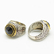 Glass Wide Band Finger Rings RJEW-T003-32A-1