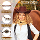 Superfindings 6pcs 6 style ceinture de chapeau de cowboy du sud-ouest en similicuir FIND-FH0006-59-3