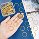 Unicraftale 50Pcs Alloy Linking Rings FIND-UN0002-01G-4