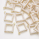 Colgantes de perlas de imitación de plástico abs PALLOY-T071-053B-1