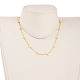 Brass Twisted Chain Curb Chain Necklaces X-NJEW-JN03092-01-4