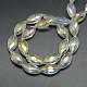 Chapelets de perles de cristal d'oeil de cheval en verre EGLA-F071A-01-2