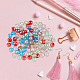 SUPERFINDINGS 120Pcs 6 Colors Electroplate Transparent Glass Beads Strands GLAA-FH0001-63-3
