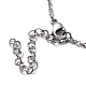 304 inoxydable colliers de perles d'acier NJEW-H210-B-P-4