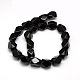 Natural Obsidian Faceted Rhombus Beads Strands G-L235A-05-2