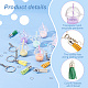 OLYCRAFT 7 Sets Milk Tea Charms Milk Tea Keychain Making Kit Faux Suede Tassel Keychain Making Kit Miniature Cup Pendant Charms Mixed Color Bubble Tea Charms for Key Chains DIY Jewelry Making DIY-OC0010-87-4