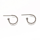 Accessoires de puces d'oreilles en 304 acier inoxydable STAS-L252-001P-1