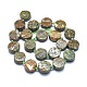 天然石ライオライトジャスパービーズ連売り  フラットラウンド  12~19x2~7mm  穴：1.5mm  約20~26個/連  15.35インチ〜15.7インチ（39~40cm） G-E530-11B-2