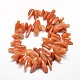 Natural Red Aventurine Chip Beads Strands G-E271-14-2