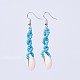 Baking Paint Glass Seed Beads Dangle Earrings EJEW-JE03047-2