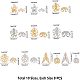 UNICRAFTALE Spacer Beads Caps of 5 Styles 2 Colors 80pcs Hollow Flower Beads End Caps Stainless Steel Bead Caps Spacers Flower Cap Gold Flower Beads for Bracelet Necklace Jewelry Making STAS-UN0004-42-3
