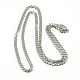 Trendy Men's 201 Stainless Steel Curb Chain Necklaces NJEW-L043A-42P-1
