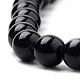 Brins de perles d'onyx noir naturel G-S259-19-12mm-3