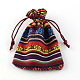 Panno stile borse sacchetti di imballaggio coulisse etnici ABAG-R006-10x14-01B-3