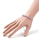 Bracelets coulissants en perles de pierre mélangées naturelles pour hommes femmes BJEW-JB08717-4