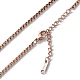 Ионное покрытие (ip) 304 ожерелье из нержавеющей стали с цепочкой для мужчин и женщин NJEW-K245-020C-2