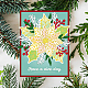 BENECREAT 8pcs Christmas Flowers Hot Foil Plate DIY-WH0280-097-5