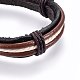 Leather Cord Bracelets BJEW-F347-13A-2