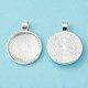25mm Transparent Clear Domed Glass Cabochon Cover for Alloy Photo Pendant Making TIBEP-X0009-S-RS-2
