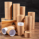 Benecreat 12pcs 20ml burlywood kraft kartonröhrchen runde kraftpapierbehälter für stifte tee caddy kaffee kosmetik handwerk geschenkverpackung CBOX-BC0001-26B-A-7