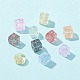 155Pcs 10 Style Transparent Crackle Glass Beads GLAA-FS0001-47-6