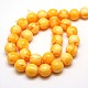 Buddhist Jewelry Beaded Findings Resin Round Bead Strands RESI-L002-12mm-G09-3