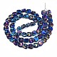 Electroplate Glass Beads Strand EGLA-S188-21-B01-2