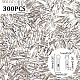 Unicraftale 300pcs 304 Crimp-Enden aus Edelstahl STAS-UN0041-47-2