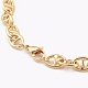 Colliers de chaîne à maillons en laiton et ensembles de colliers de perles de perles naturelles NJEW-JN03332-7