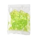 Verde trasparente pendenti foglia in acrilico per chunky collana di gioielli X-DBLA410-9-7