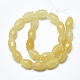 Chapelets de perles en jade topaze naturelle G-S357-A12-2
