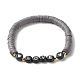 Love Heart Beads Stretch Bracelets Set for Women BJEW-JB07161-2
